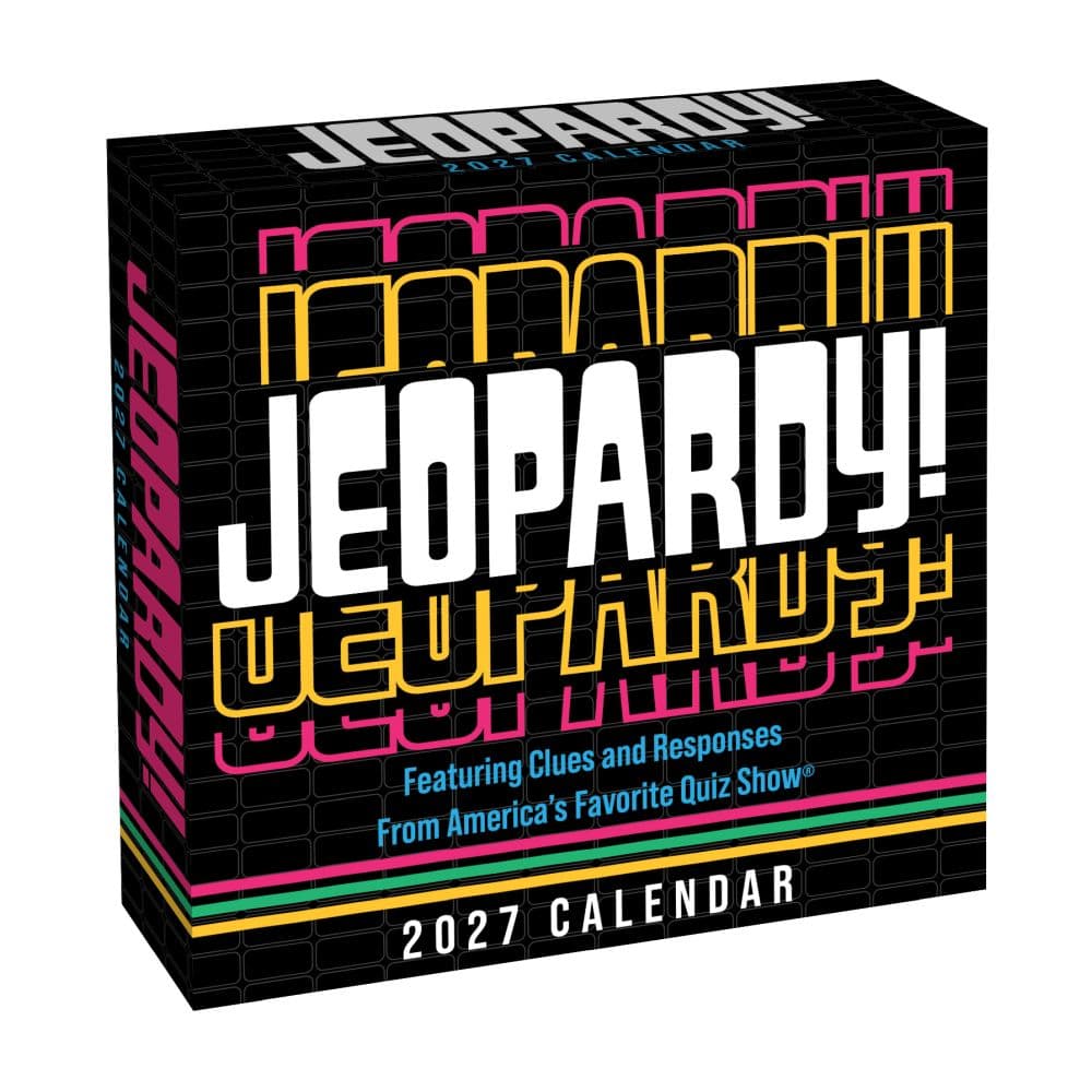 image Jeopardy 2027 Desk Calendar Main Product Image