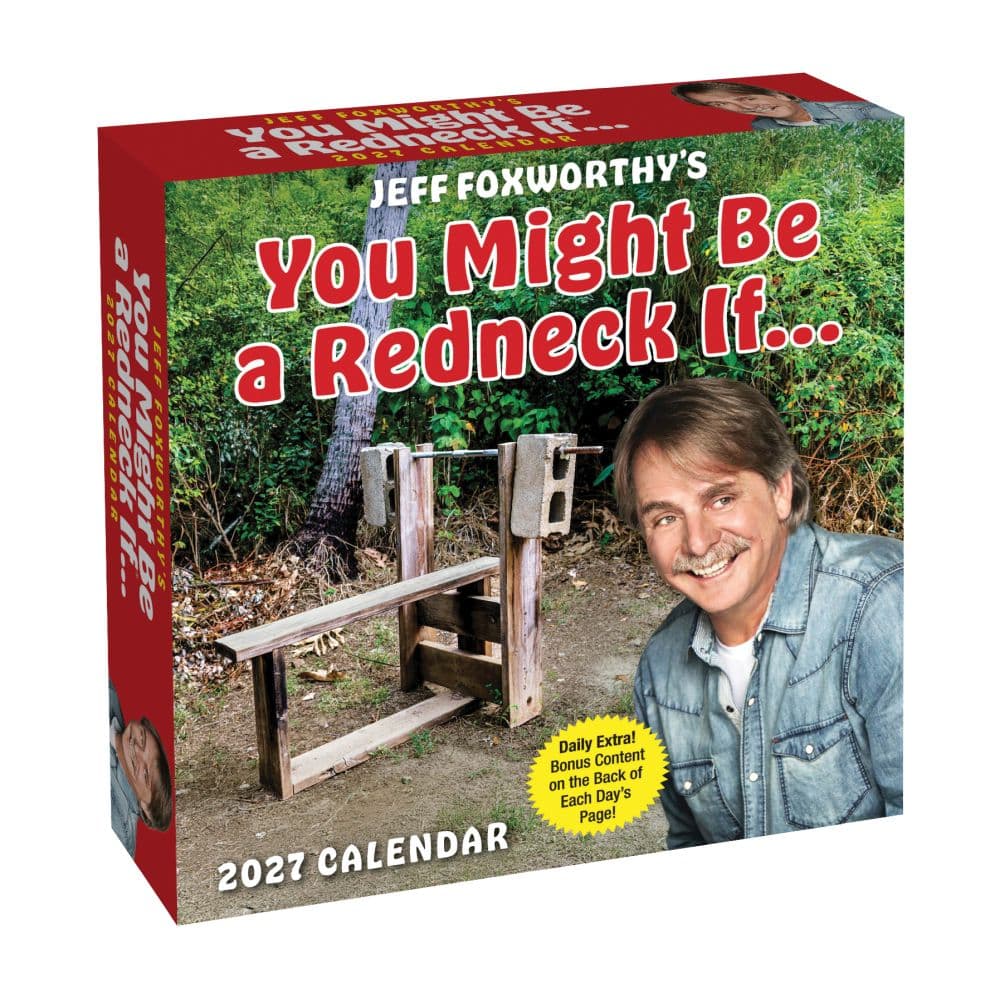 image You Might Be a Redneck If 2027 Desk Calendar by Jeff Foxworthy Main Product Image