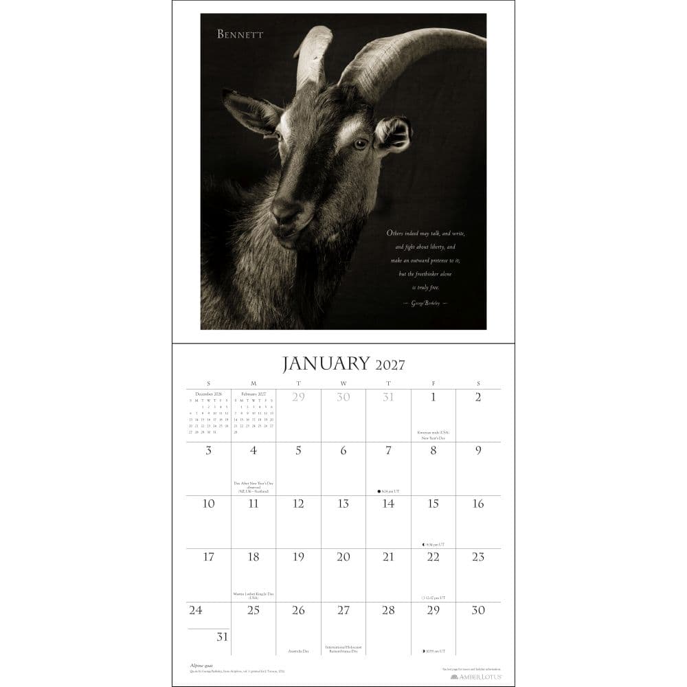 I am Goat 2027 Wall Calendar Second Alternate Image