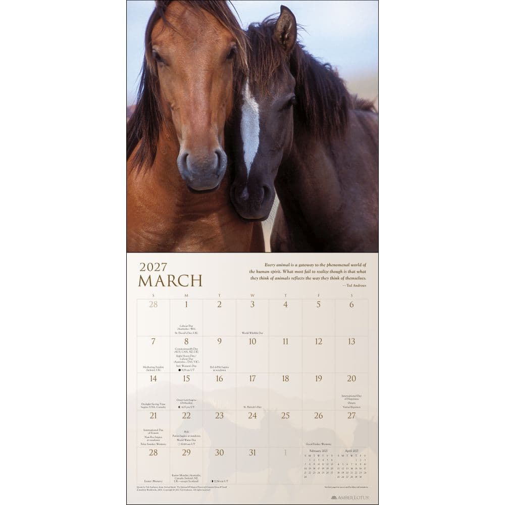 Spirit Horses 2027 Wall Calendar Second Alternate Image