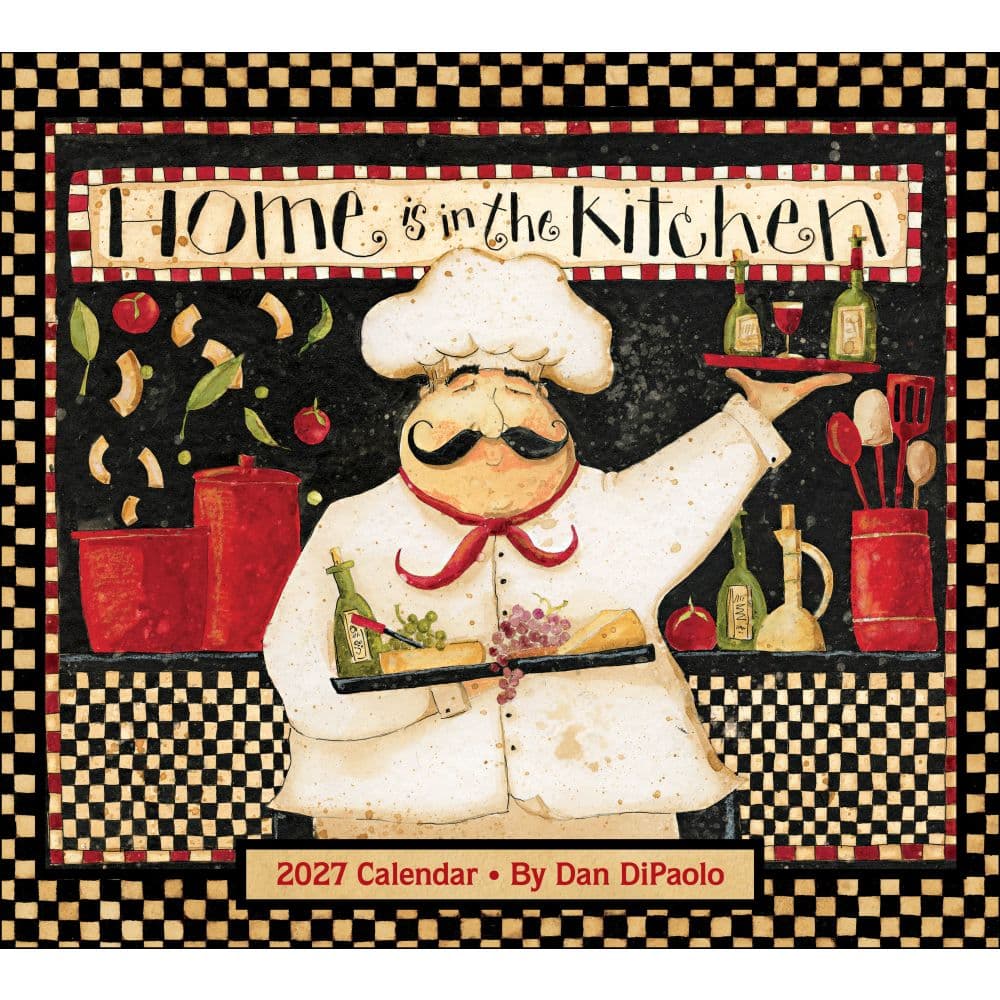 Home In The Kitchen 2027 Wall Calendar by Dan DiPaolo Main Product Image