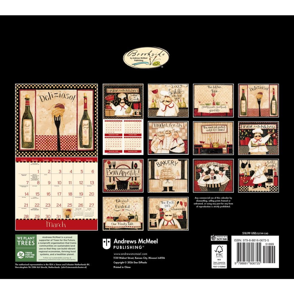 Home In The Kitchen 2027 Wall Calendar by Dan DiPaolo First Alternate Image