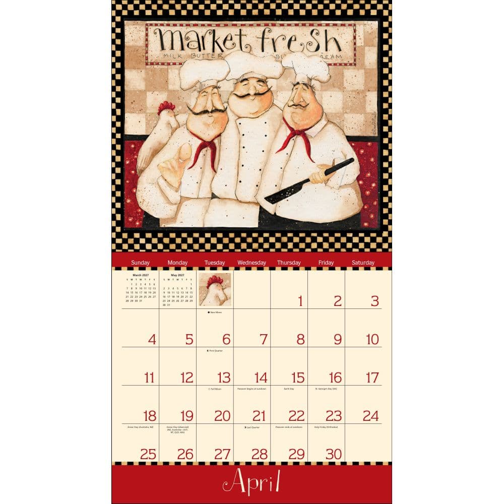 Home In The Kitchen 2027 Wall Calendar by Dan DiPaolo Third Alternate Image