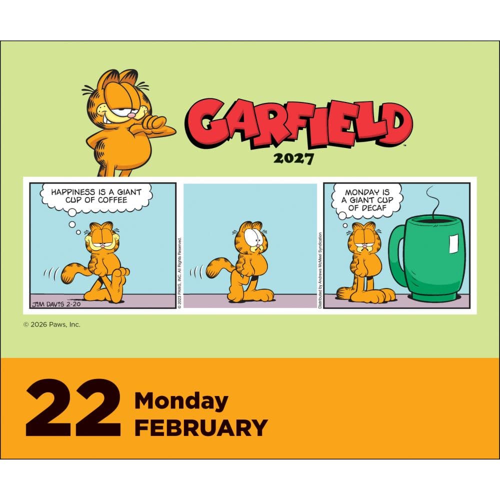 Garfield 2027 Desk Calendar Second Alternate Image