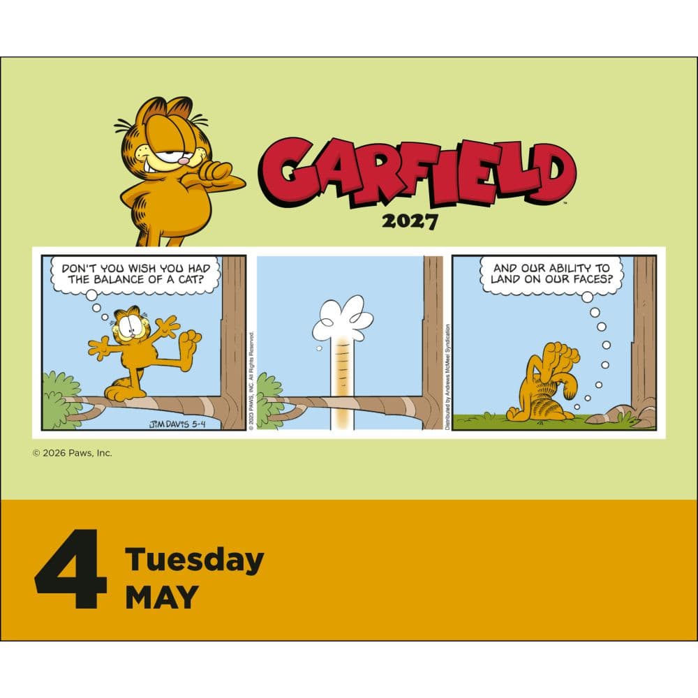 Garfield 2027 Desk Calendar Third Alternate Image