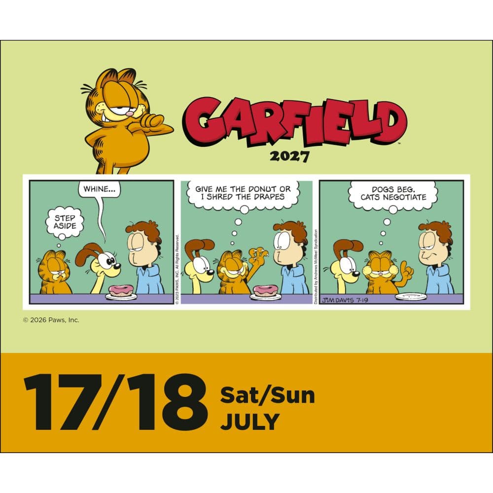 Garfield 2027 Desk Calendar Fifth Alternate Image
