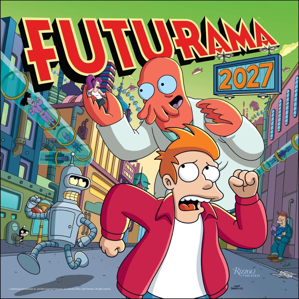 Futurama 2027 Wall Calendar Main Product Image