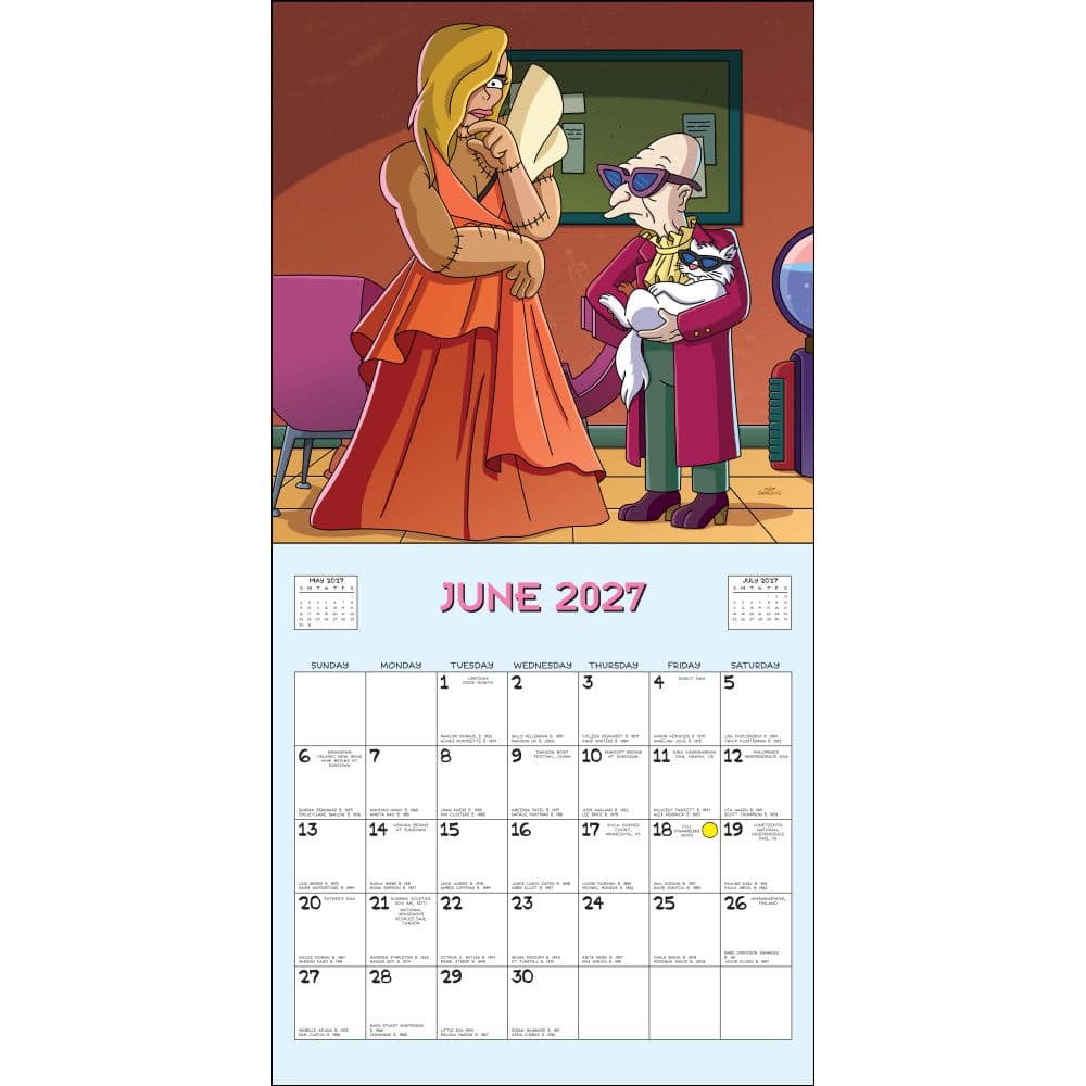Futurama 2027 Wall Calendar Third Alternate Image