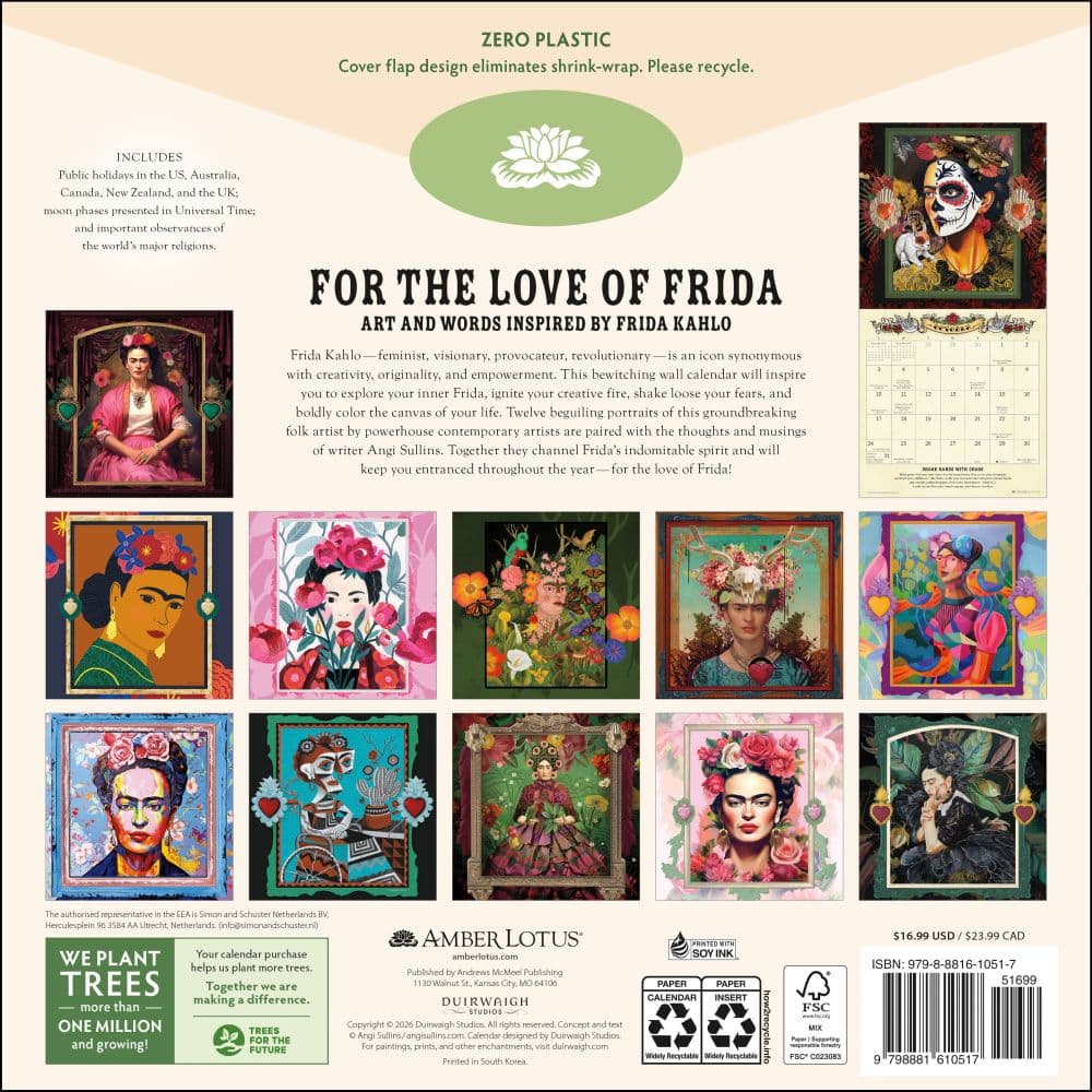 For the Love of Frida 2027 Wall Calendar First Alternate Image