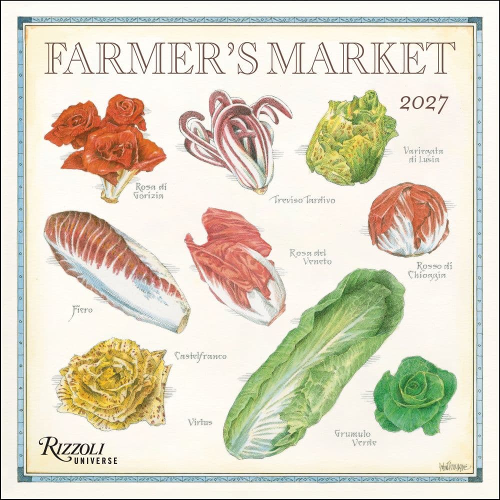 image Farmers Market 2027 Wall Calendar Main Product Image