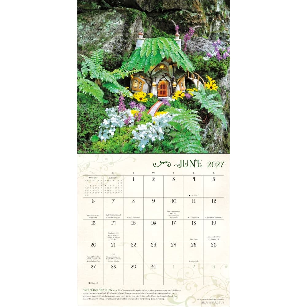Fairy Houses 2027 Wall Calendar Fourth Alternate Image