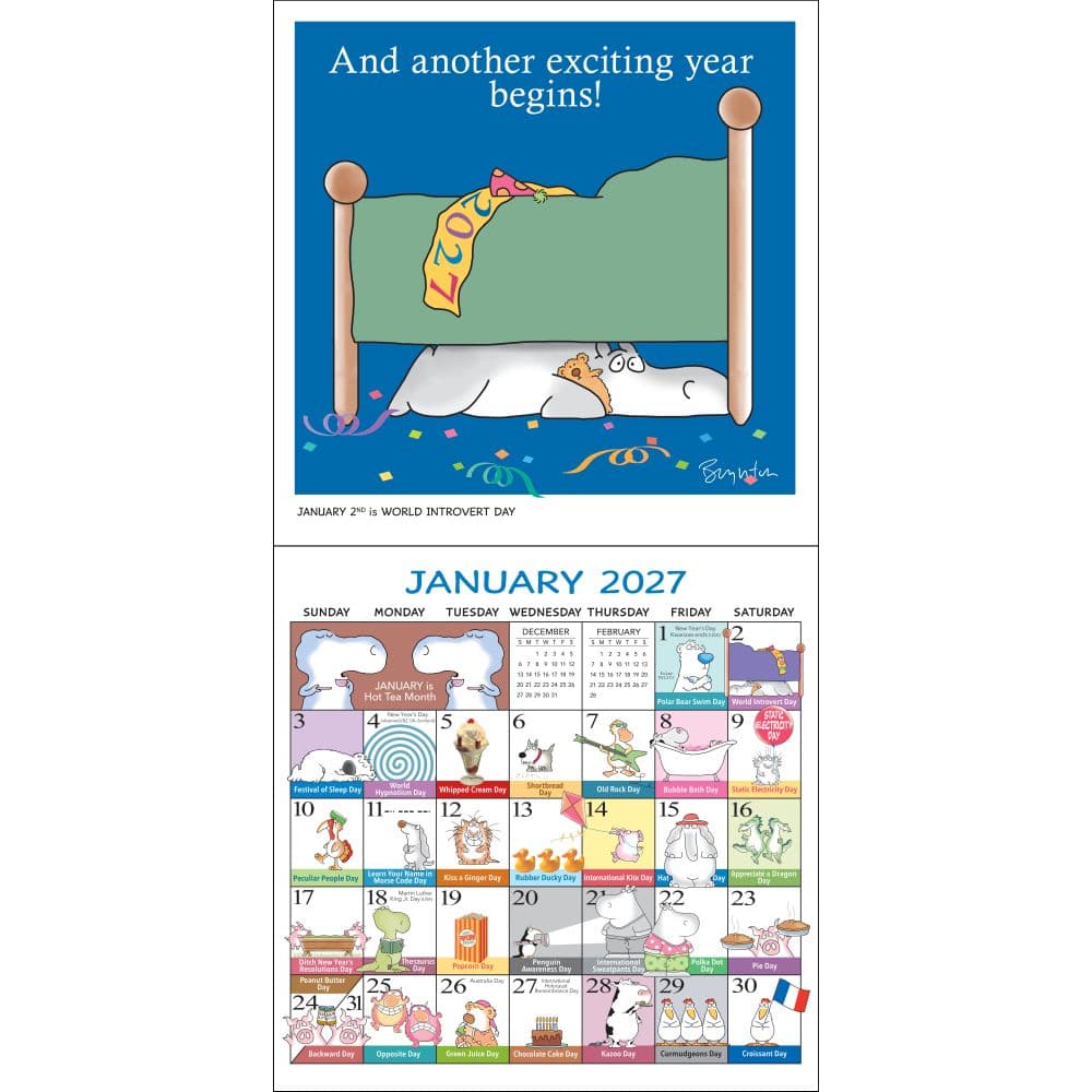 Every Days a Fabulous Holiday 2027 Wall Calendar by Sandra Boynton Second Alternate Image