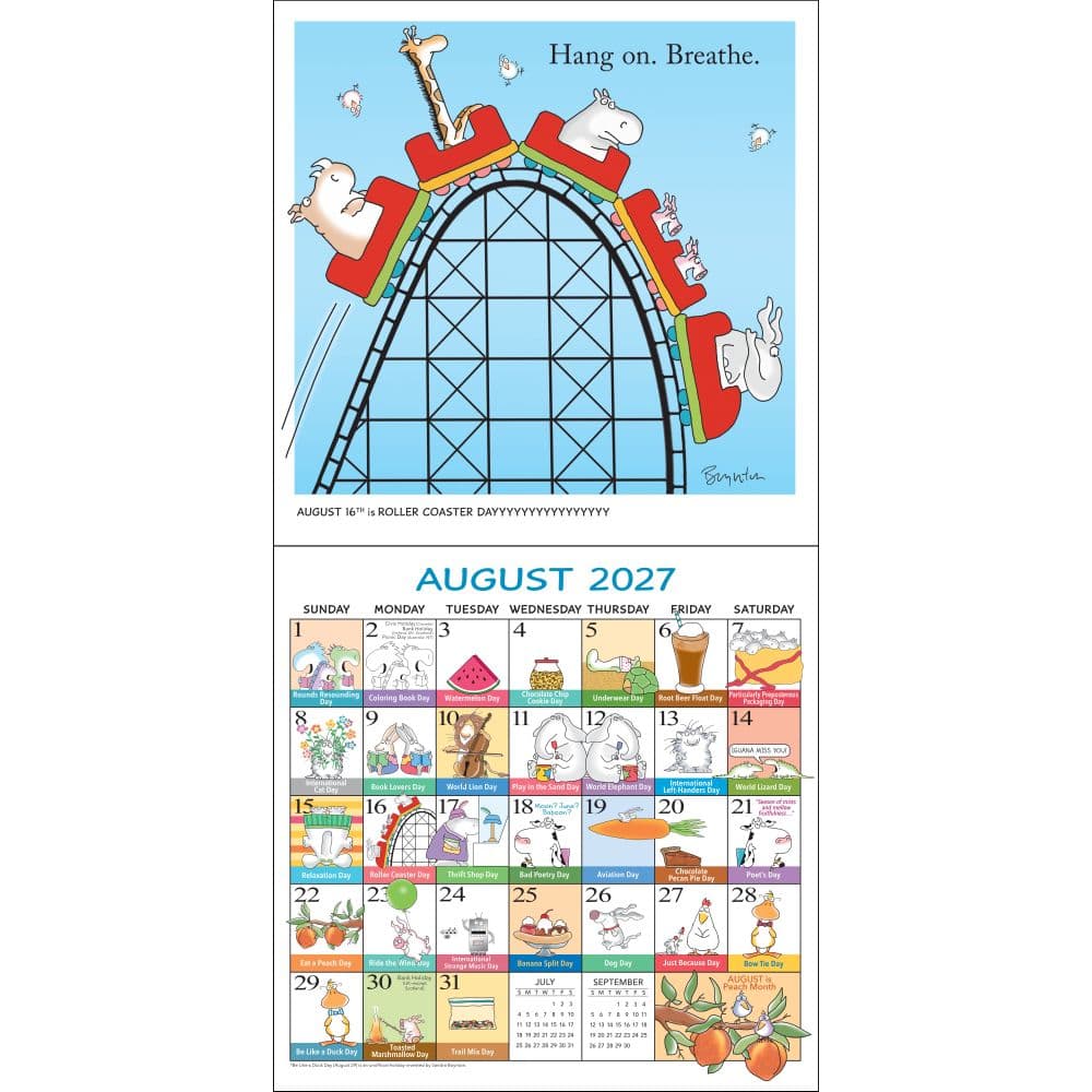 Every Days a Fabulous Holiday 2027 Wall Calendar by Sandra Boynton Fifth Alternate Image