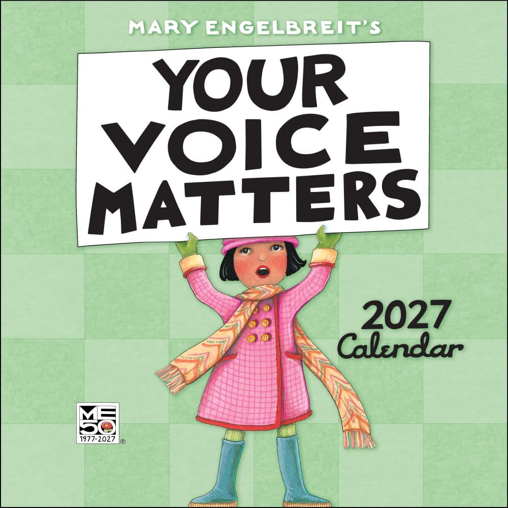 Your Voice Matters 2027 Wall Calendar by Mary Engelbreit Main Product Image