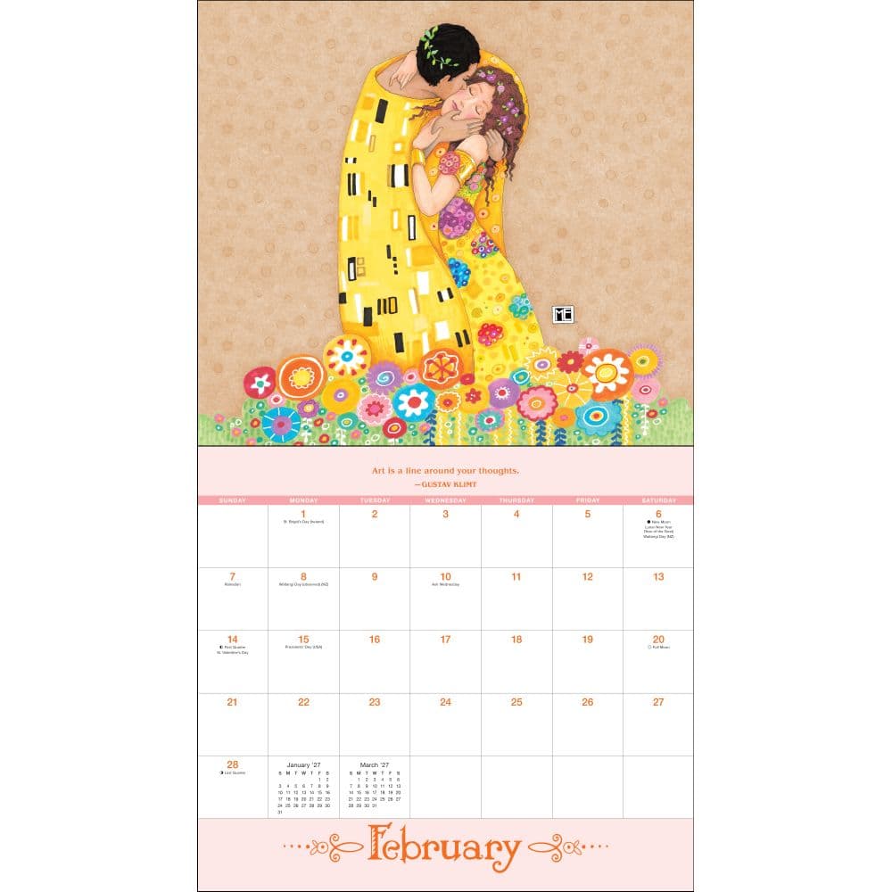 Mary Engelbreits Friendship is a Sheltering Tree 2027 Wall Calendar Second Alternate Image