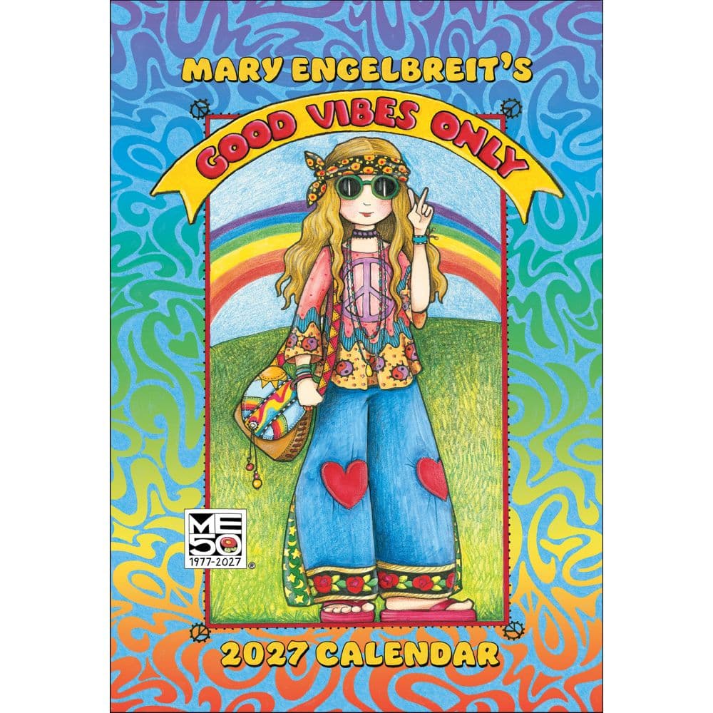 Mary Engelbreits Good Vibes Only 2027 Monthly Pocket Planner Main Product Image