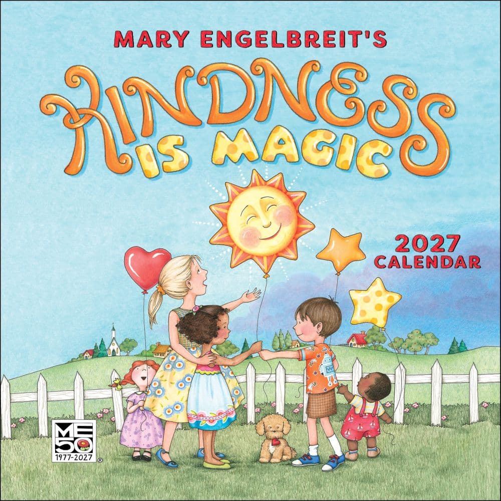 Mary Engelbreits Kindness is Magic 2027 Mini Wall Calendar Main Product Image