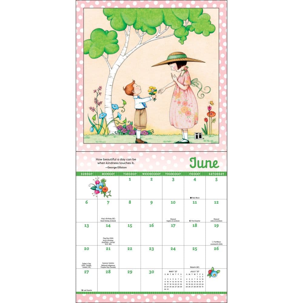 Mary Engelbreits Kindness is Magic 2027 Mini Wall Calendar Fourth Alternate Image