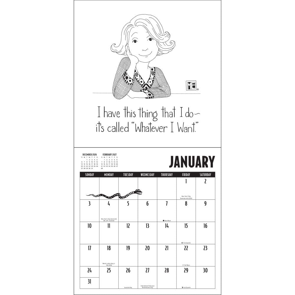 Mary EngelDark 2027 Wall Calendar by Mary Engelbreit Second Alternate Image