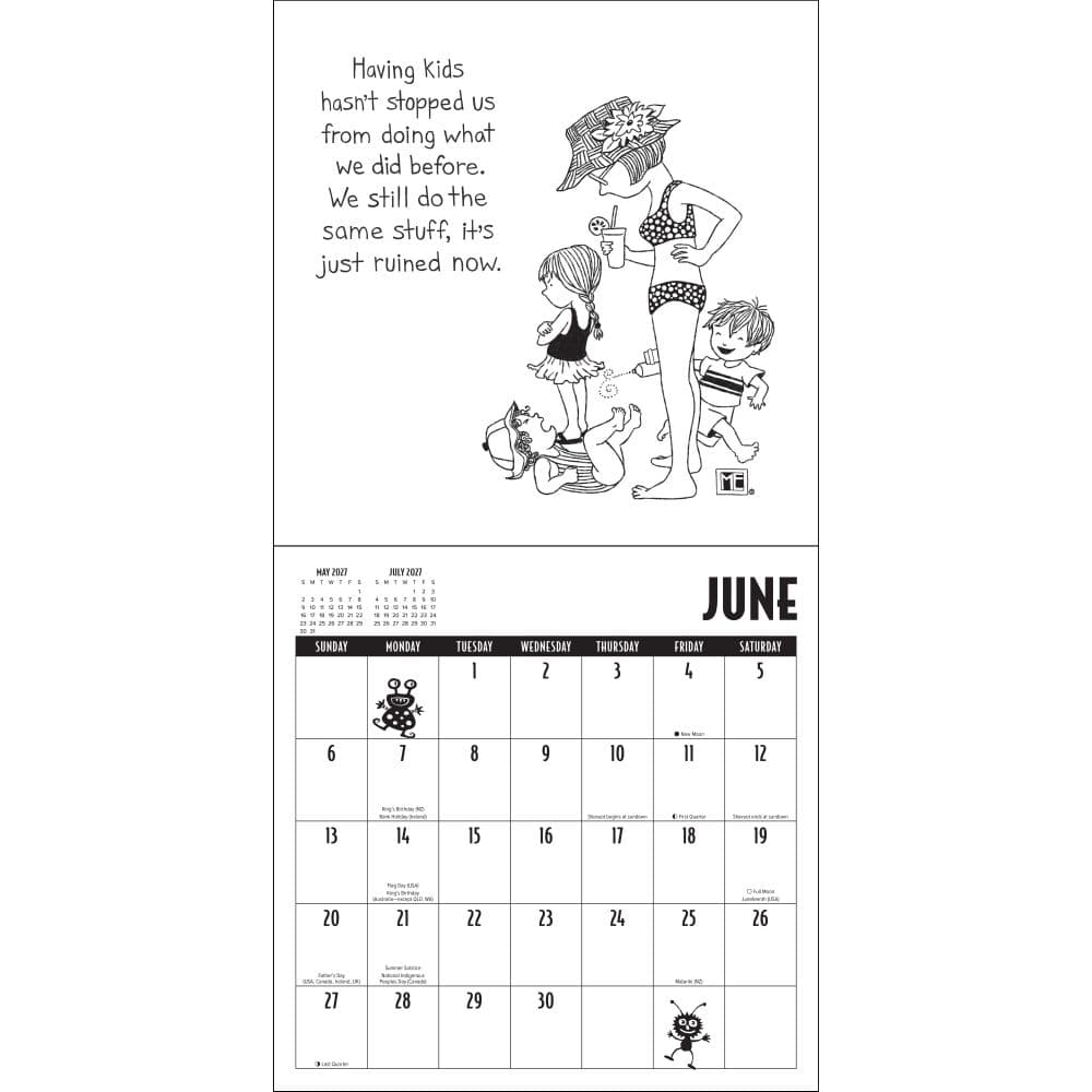 Mary EngelDark 2027 Wall Calendar by Mary Engelbreit Fourth Alternate Image