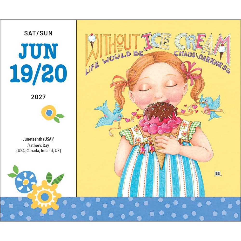 Mary Engelbreits Happiness is a Habit 2027 Desk Calendar Fourth Alternate Image