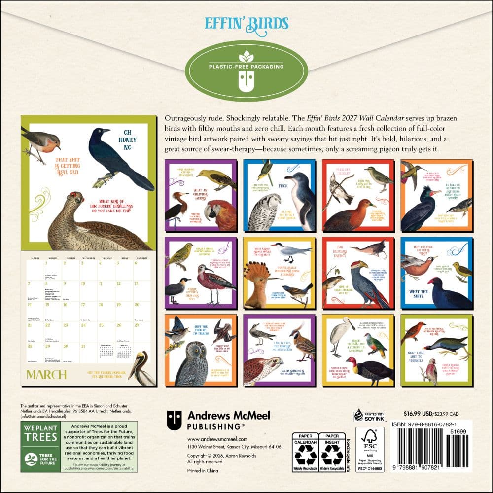 Effin Birds 2027 Wall Calendar First Alternate Image