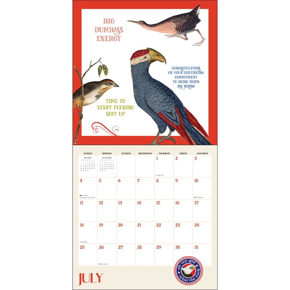 Effin Birds 2027 Wall Calendar Fourth Alternate Image