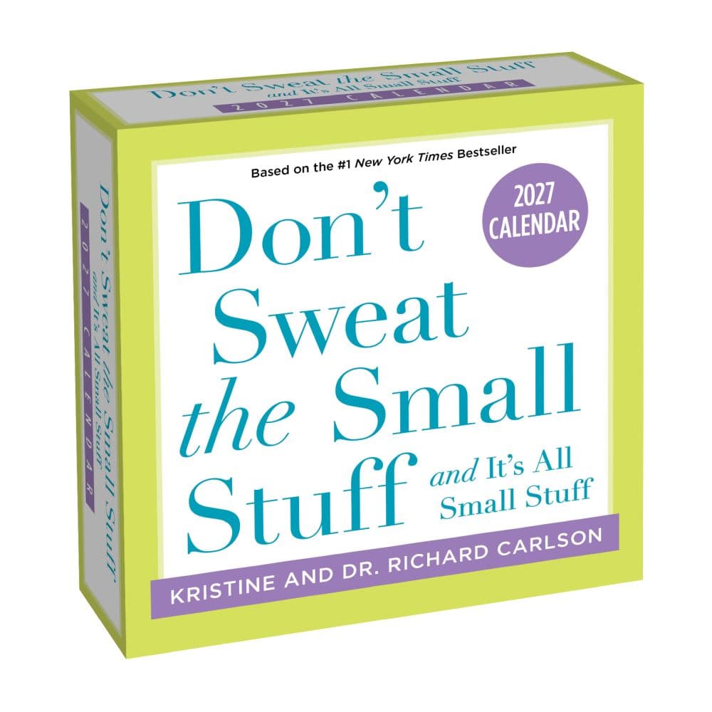 image Dont Sweat the Small Stuff 2027 Desk Calendar Main Product Image