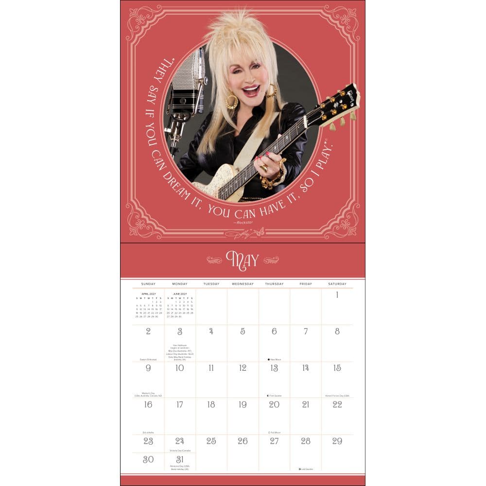 Dolly Parton 2027 Wall Calendar Third Alternate Image
