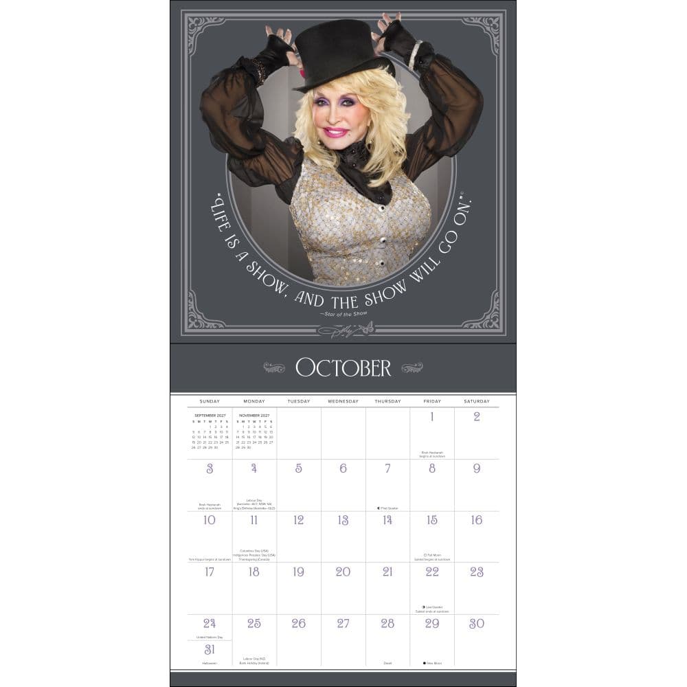 Dolly Parton 2027 Wall Calendar Fifth Alternate Image