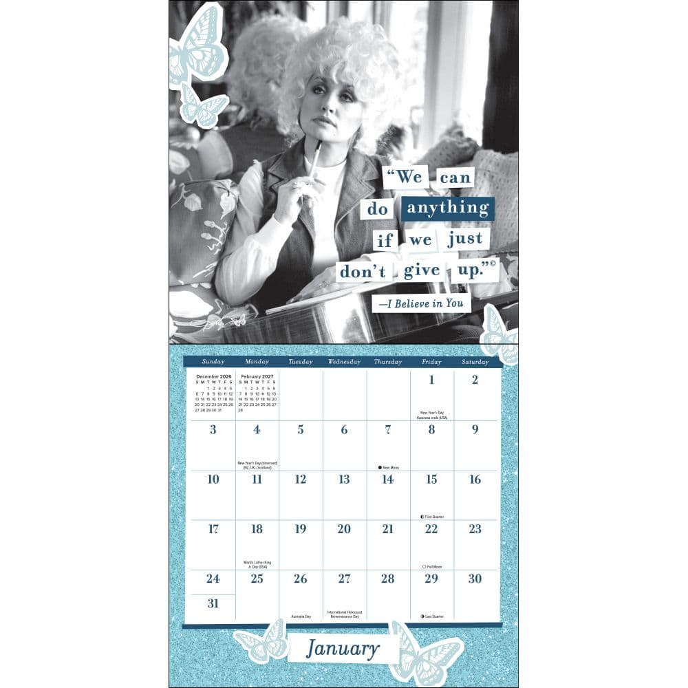 Dolly Parton 2027 Mini Wall Calendar Second Alternate Image