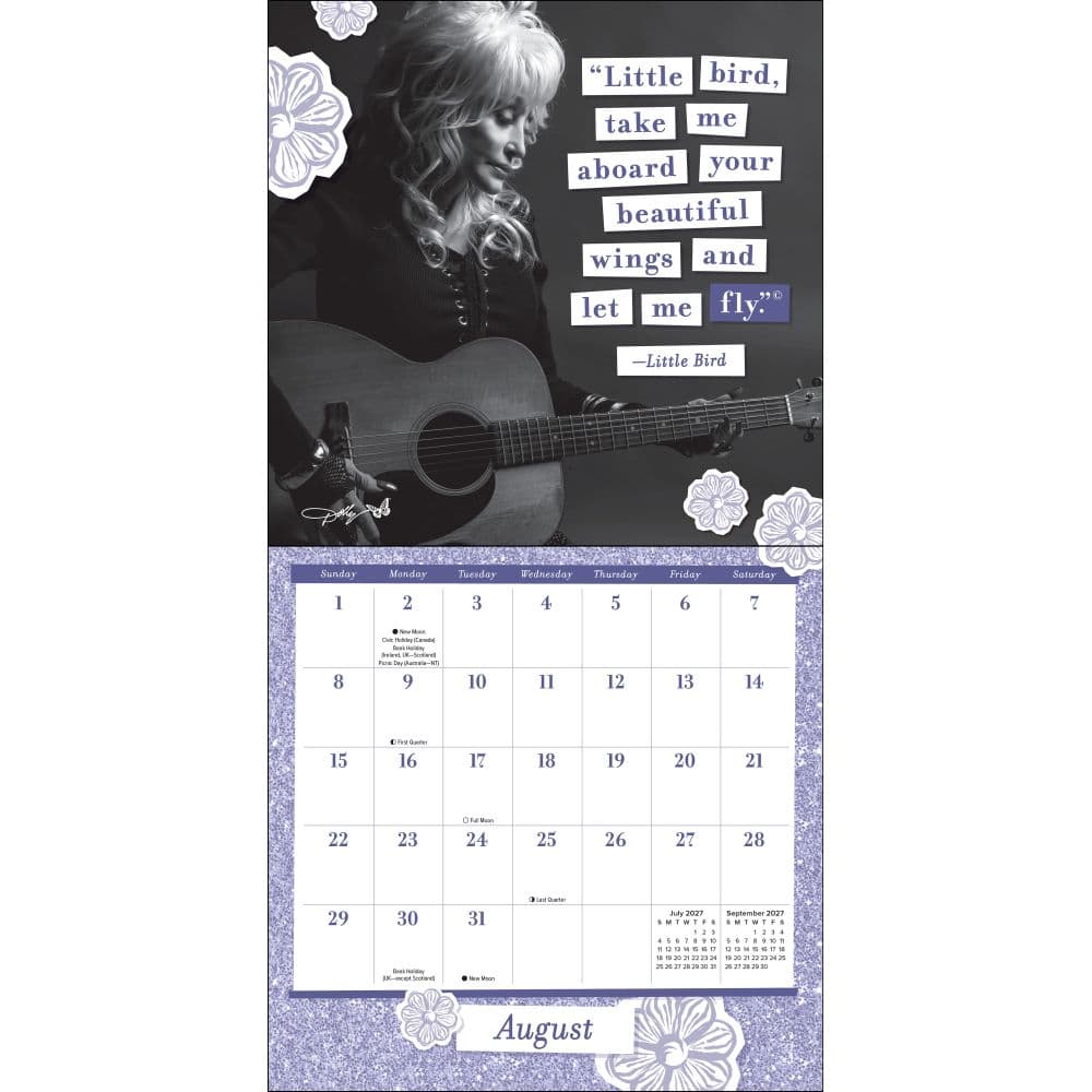 Dolly Parton 2027 Mini Wall Calendar Fourth Alternate Image