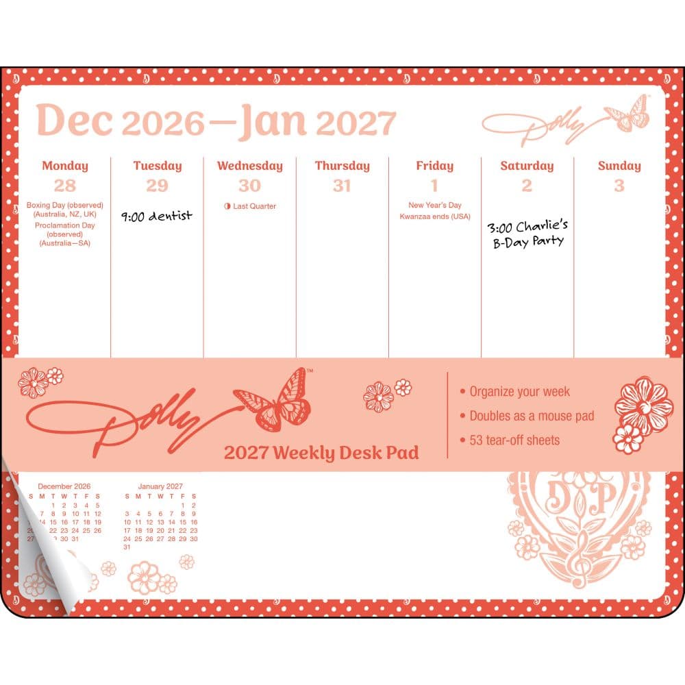 image Dolly Parton 2027 Desk Pad Main Product Image