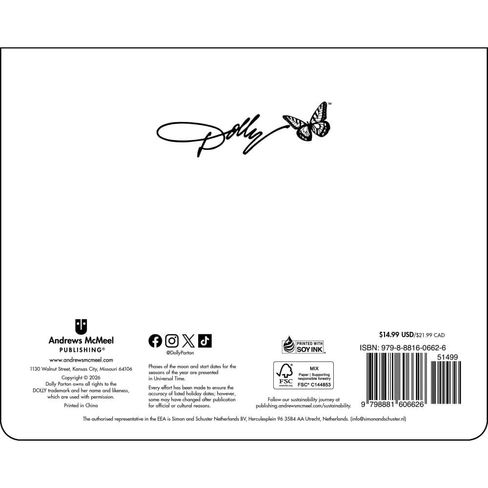 Dolly Parton 2027 Desk Pad First Alternate Image