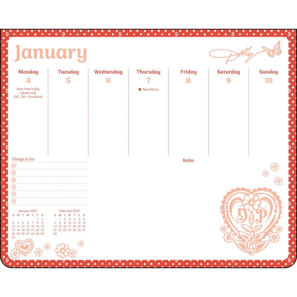 Dolly Parton 2027 Desk Pad Second Alternate Image