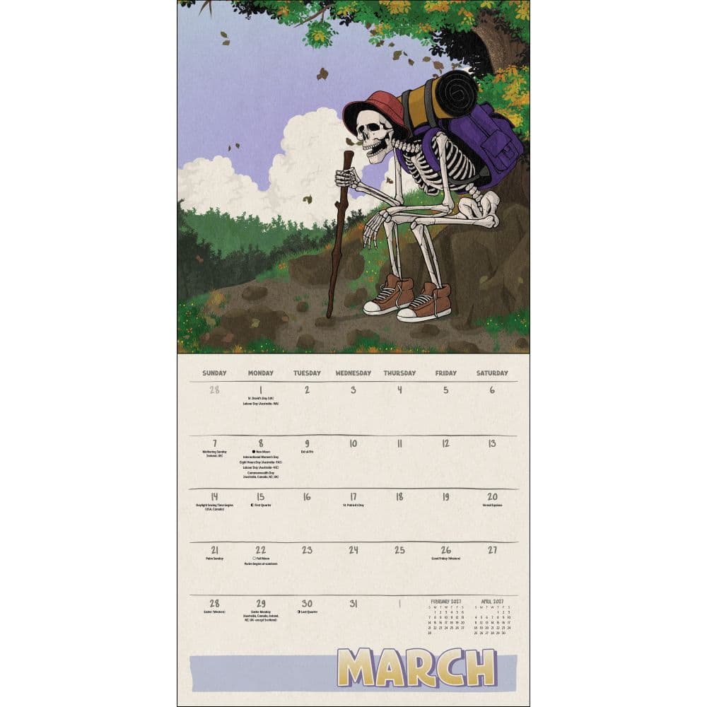 Death Takes a Holiday 2027 Wall Calendar Third Alternate Image