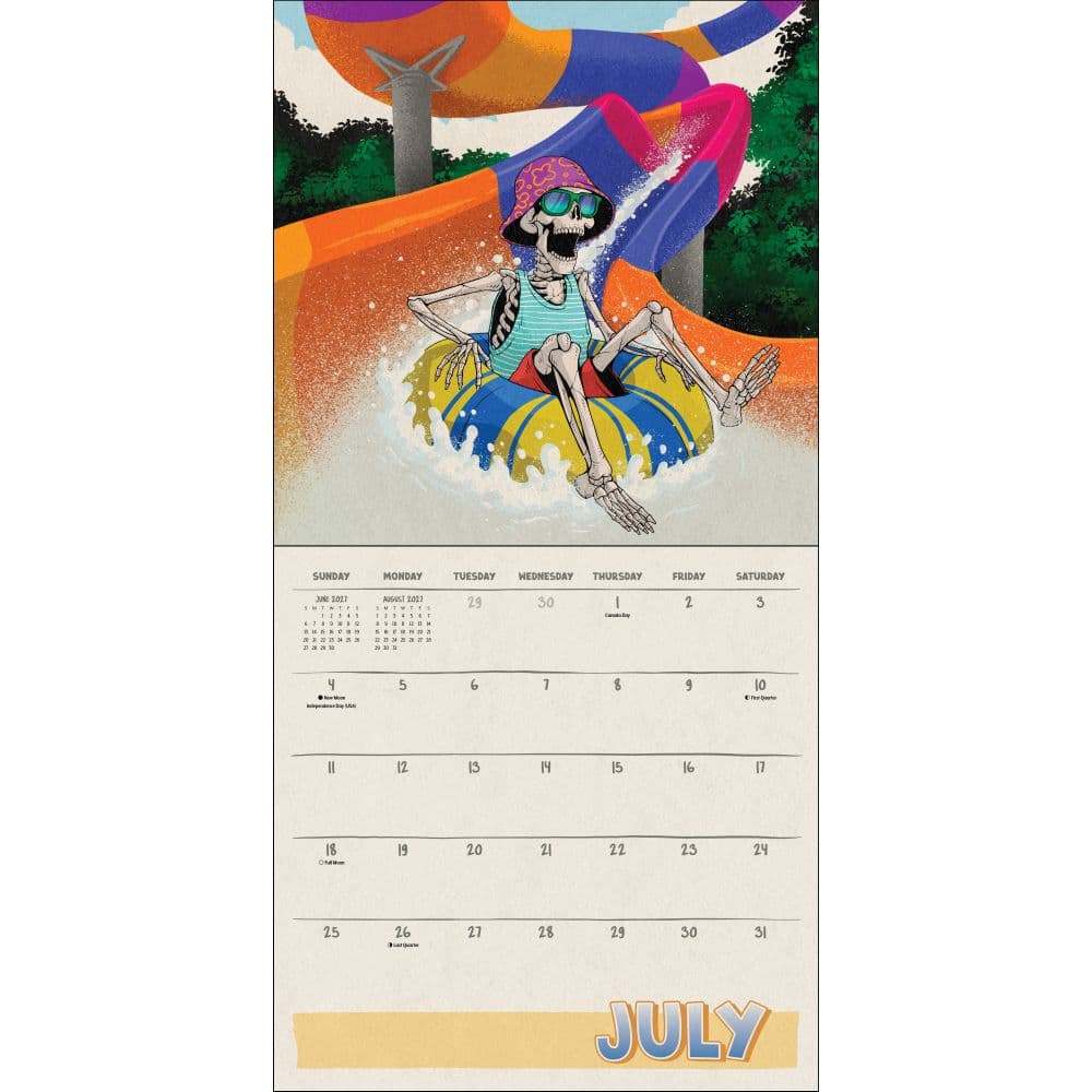 Death Takes a Holiday 2027 Wall Calendar Fourth Alternate Image