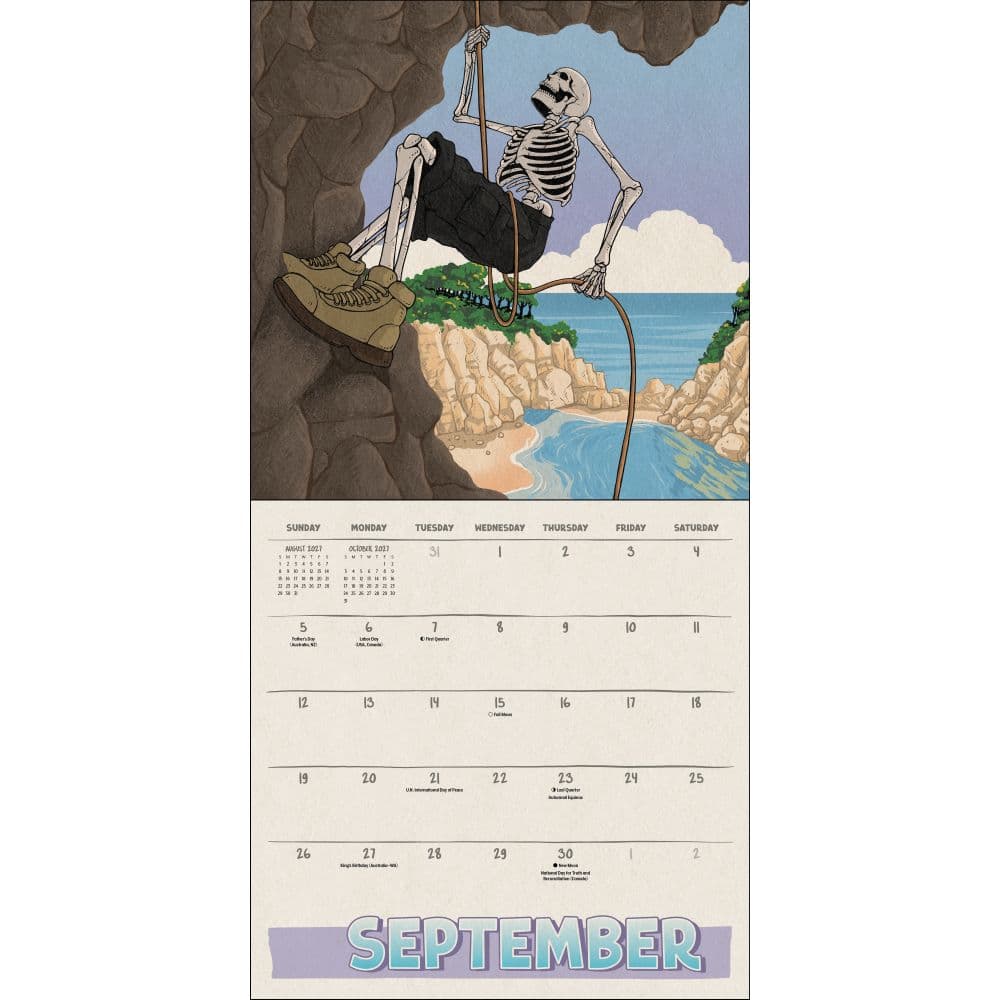 Death Takes a Holiday 2027 Wall Calendar Fifth Alternate Image