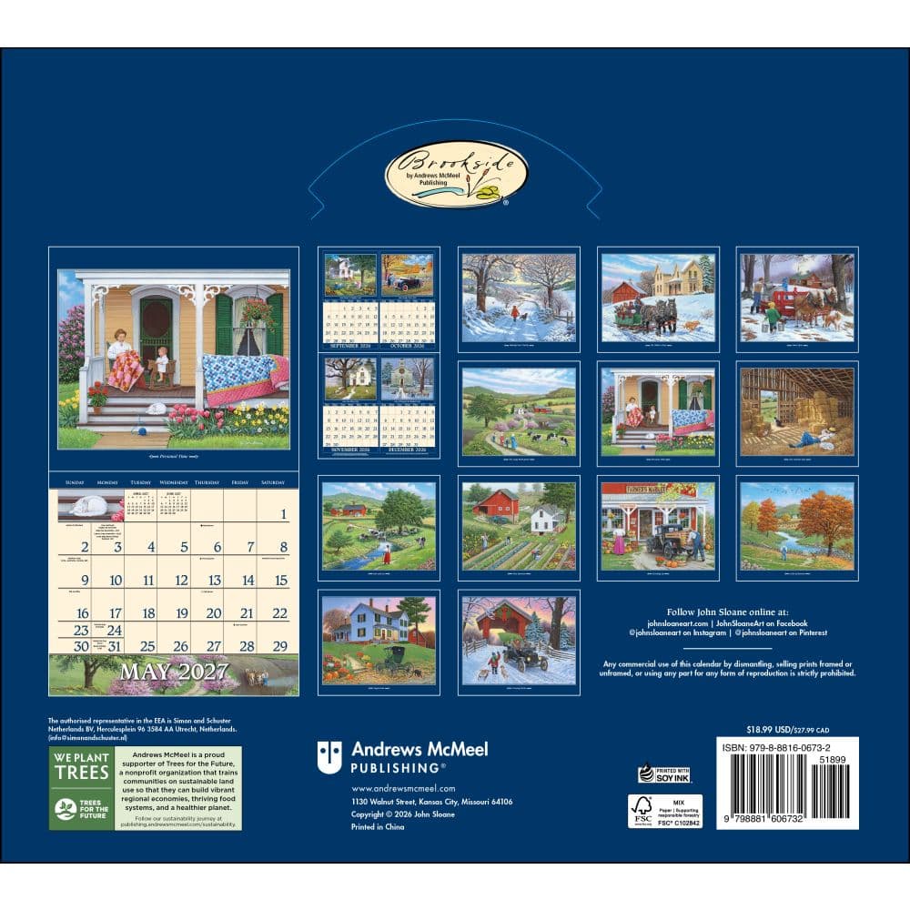 Country Seasons 2027 Wall Calendar by John Sloane First Alternate Image