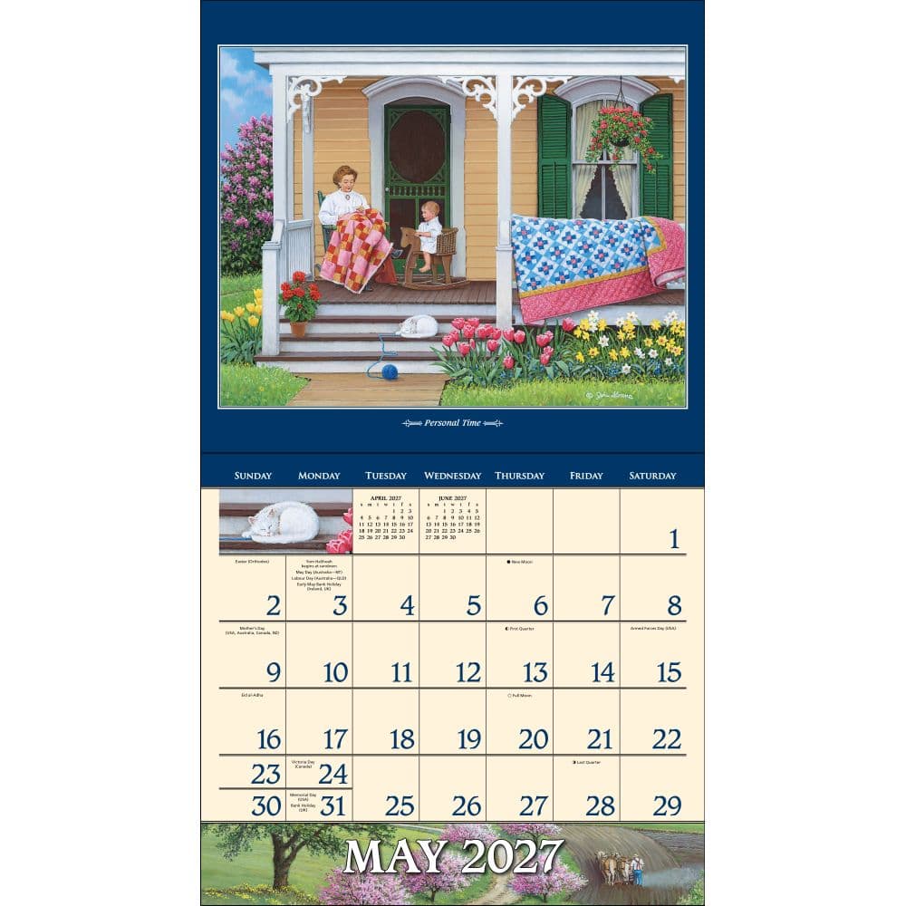 Country Seasons 2027 Wall Calendar by John Sloane Third Alternate Image