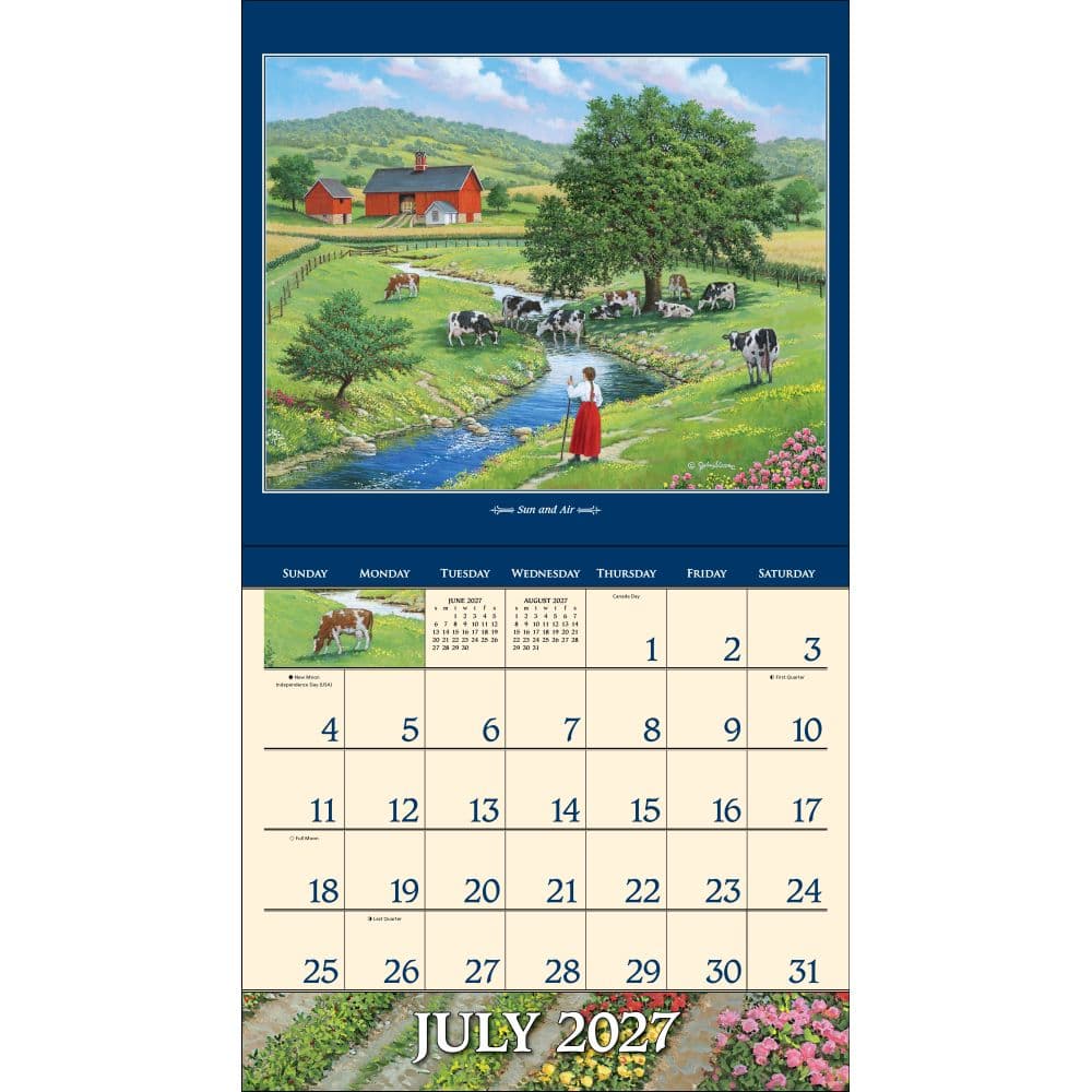 Country Seasons 2027 Wall Calendar by John Sloane Fourth Alternate Image