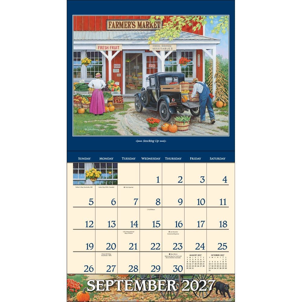 Country Seasons 2027 Wall Calendar by John Sloane Fifth Alternate Image