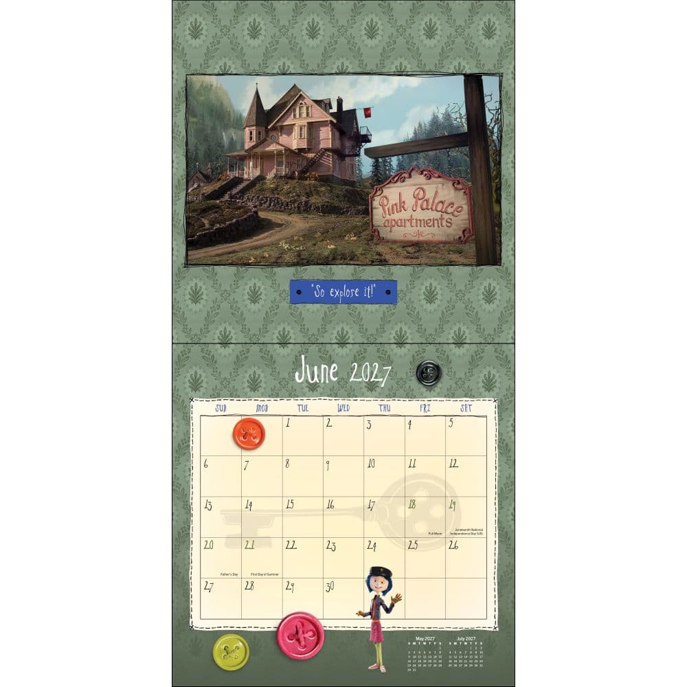 Coraline 2027 Wall Calendar Third Alternate Image