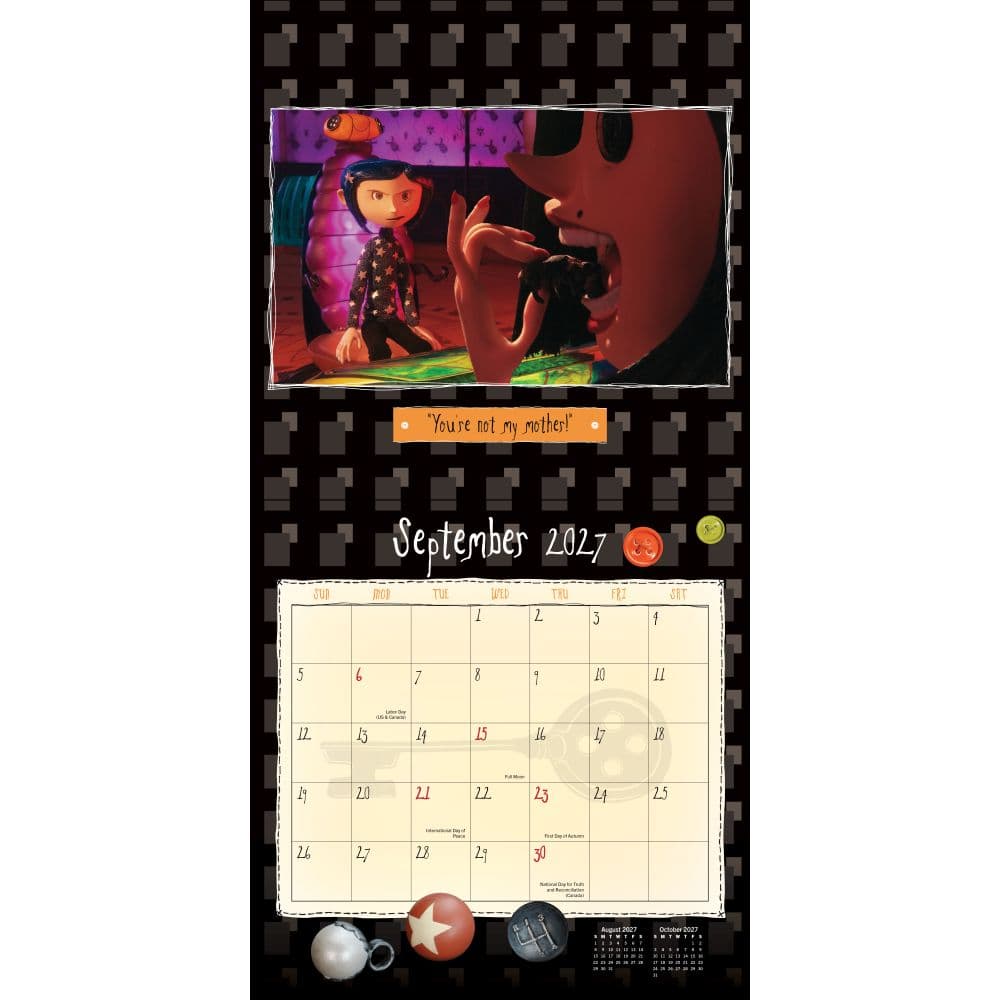 Coraline 2027 Wall Calendar Fourth Alternate Image