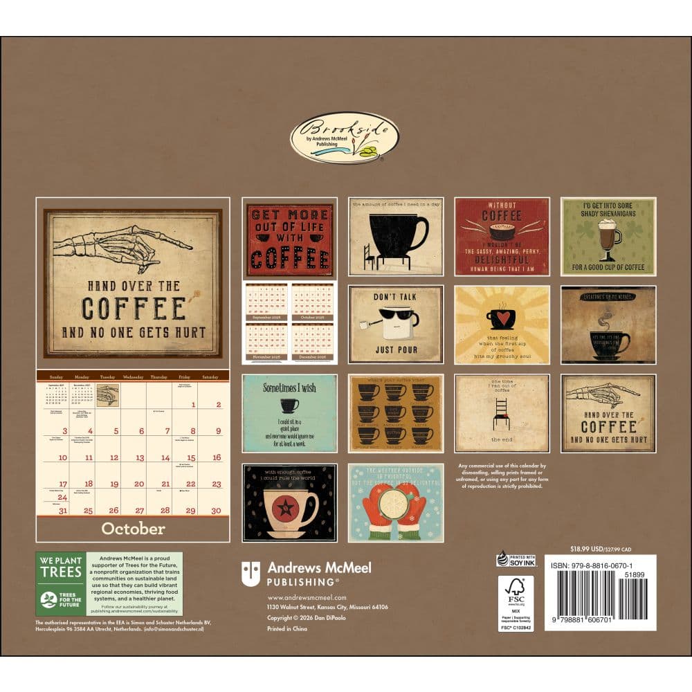 Coffee 2027 Wall Calendar by Dan DiPaolo First Alternate Image