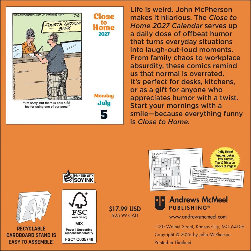 Close to Home 2027 Desk Calendar First Alternate Image