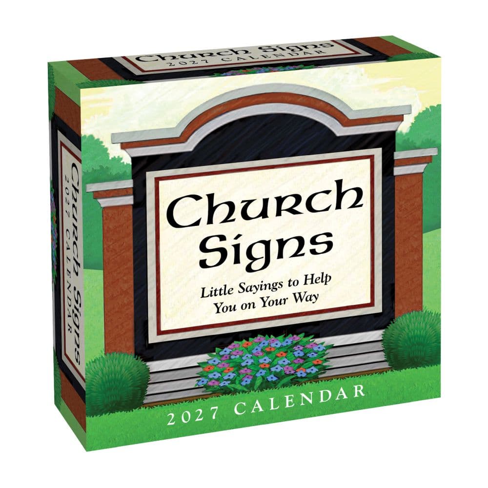Church Signs 2027 Desk Calendar Main Product Image