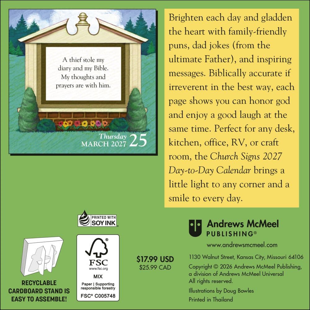 Church Signs 2027 Desk Calendar First Alternate Image