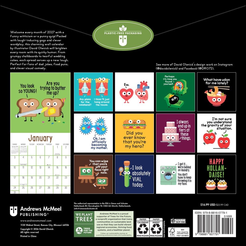 The Art of David Olenick 2027 Wall Calendar First Alternate Image
