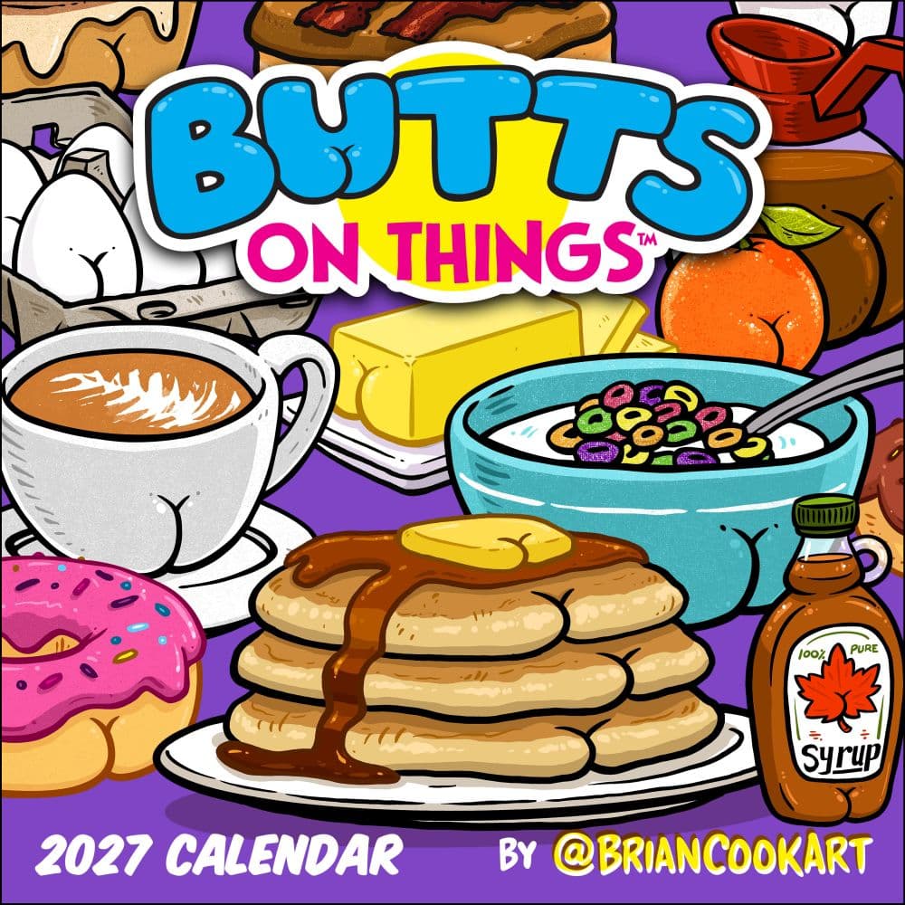 Butts on Things 2027 Wall Calendar Main Product Image